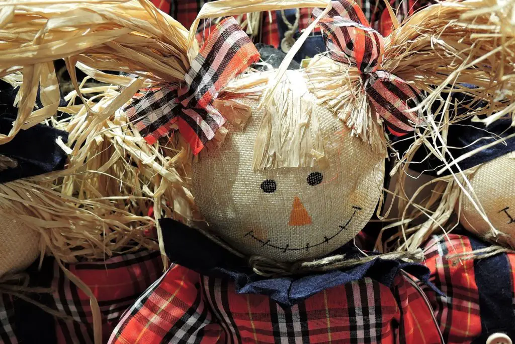 Header photo straw-stuffed doll