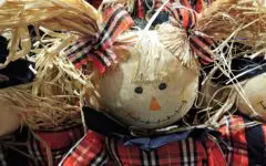 Header photo straw-stuffed doll