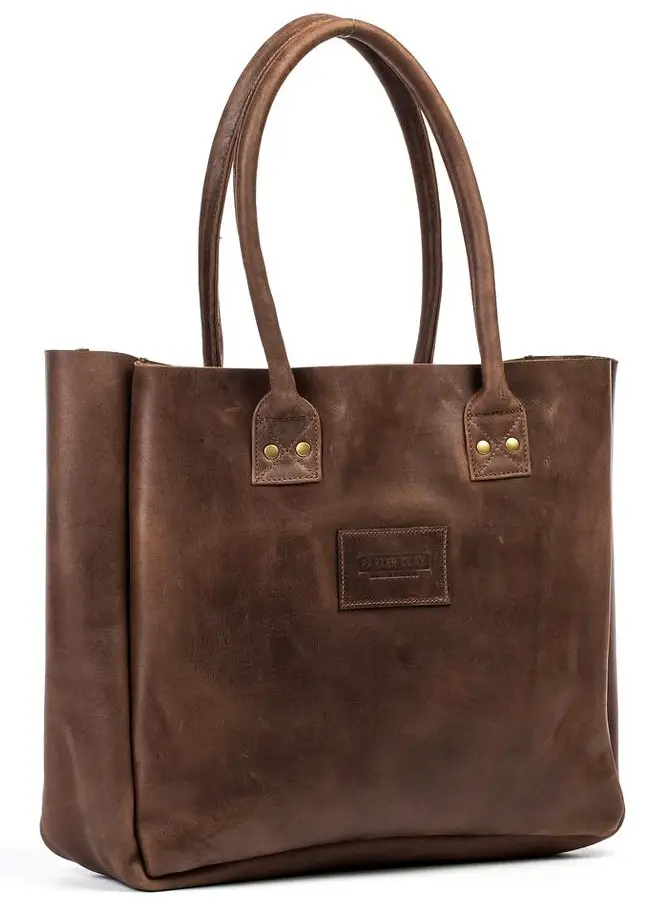 Chocolate brown tote