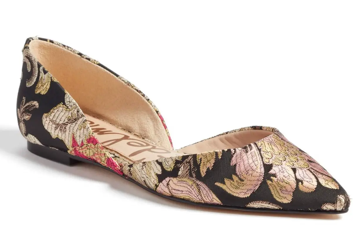 A Nordstom black jacquard flats BLUE HARE MAGAZINE