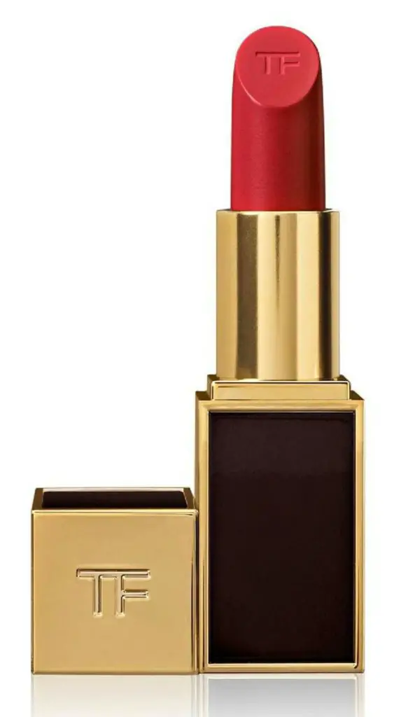 Tube of Tom Ford red lipstick "Cherry Lush"