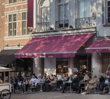 Wittamers sidewalk cafe Brussels