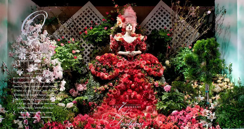 Macys flower show window display