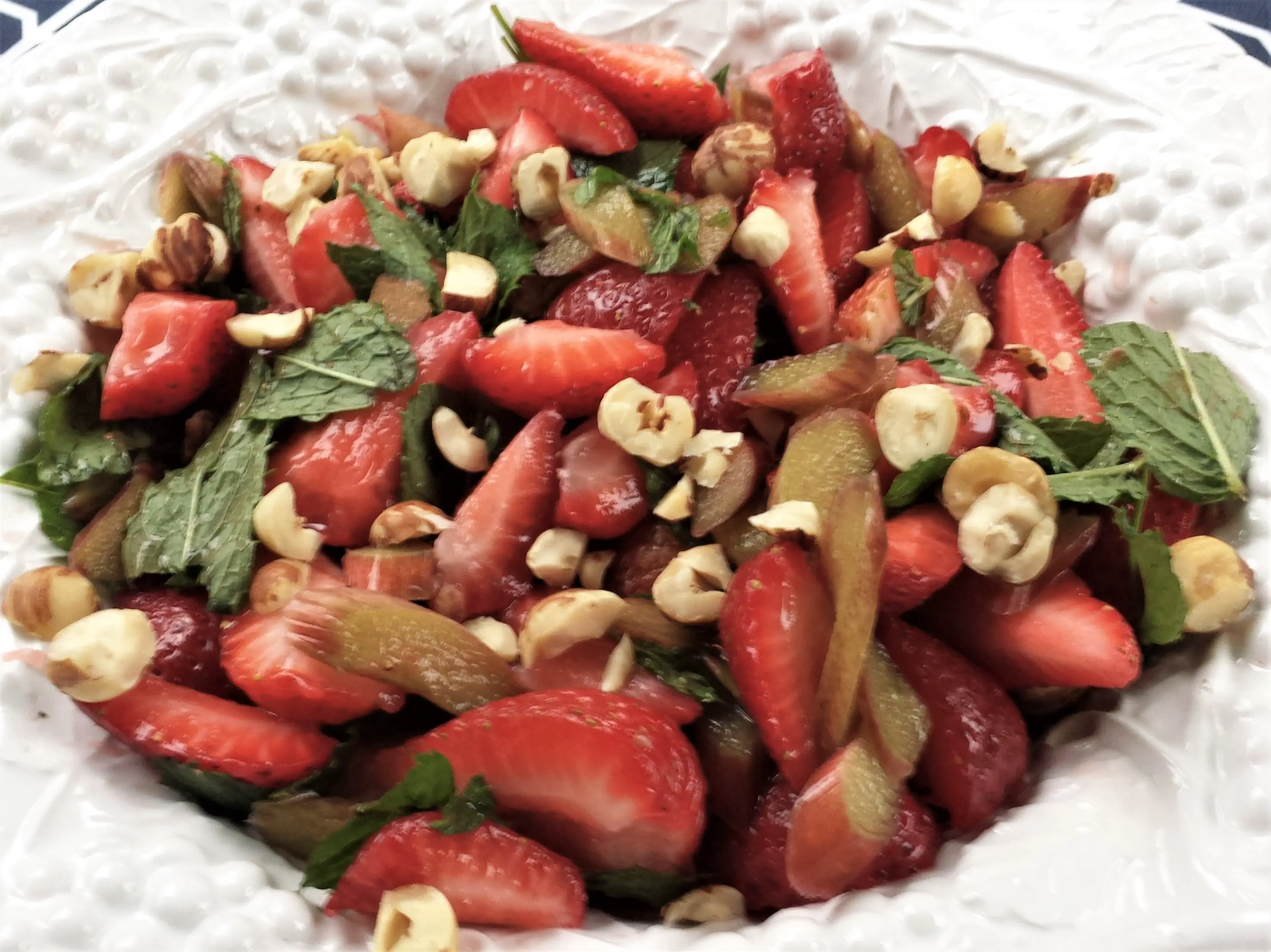 strawberry rhubarb salad