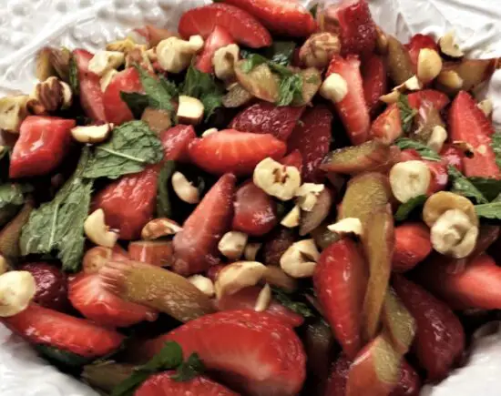 Strawberry Rhubarb Salad