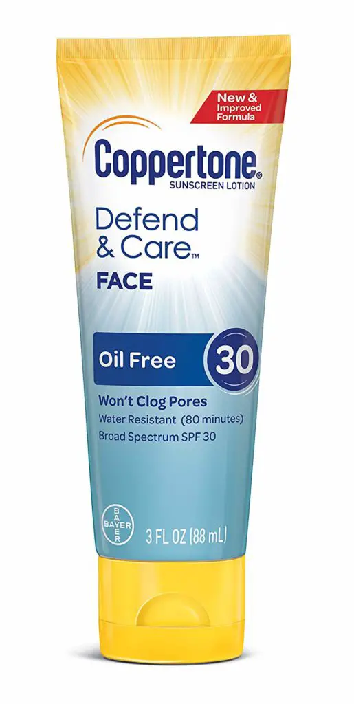 Coppertone Defend and Care sunscreen SPF 30