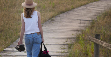 Woman at end of summer