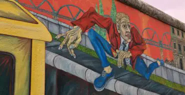 mural on east side gallery, berlin
