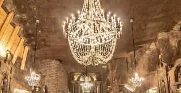 Chandelier in Wieliczska Salt Mine