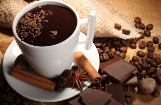 Hot cocoa with spices