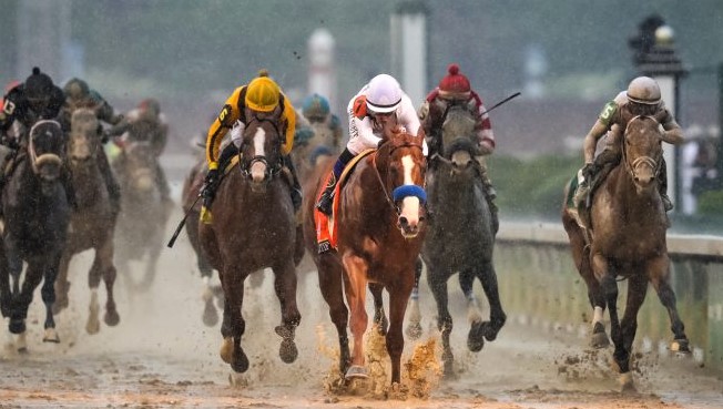 Justify runs to victory at Kentucky Derby