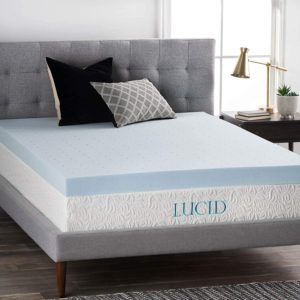 LUCID gel memory foam mattress topper