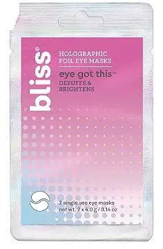 Bliss holographic foil eye masks