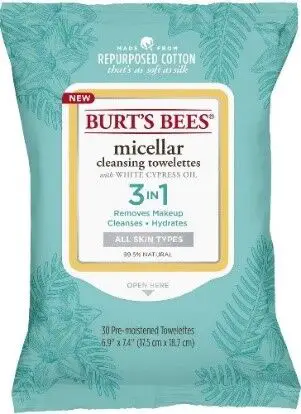 Burt's Bees micellar cleansing towelettes