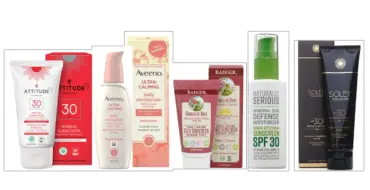 Five mineral sunscreens