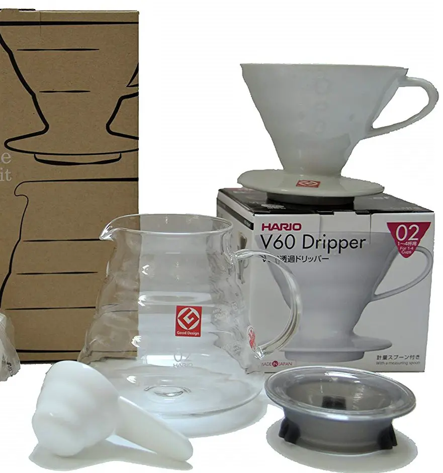 Hario V60 pour over coffee dripper