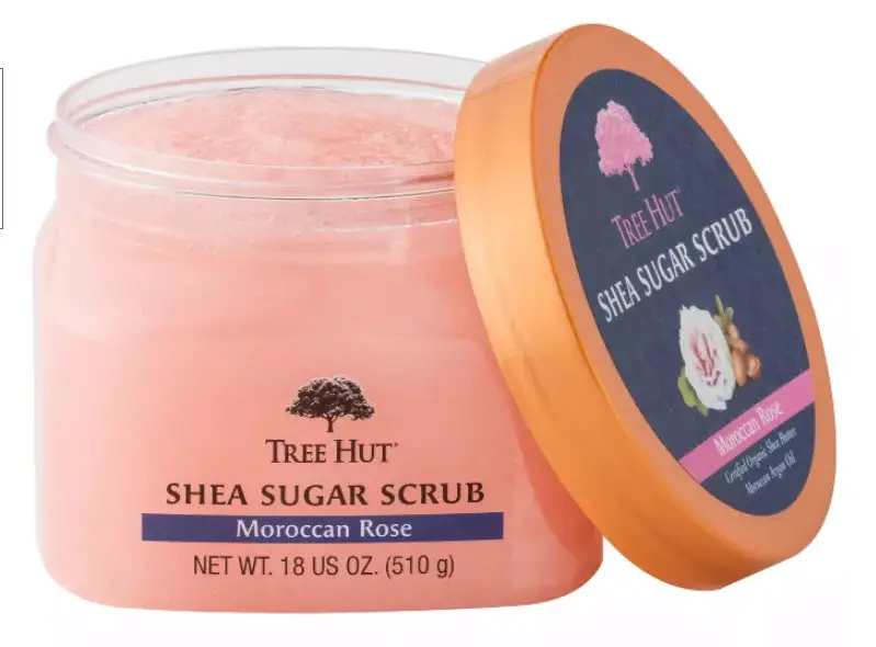 shea sugar scrub stocking sruffer