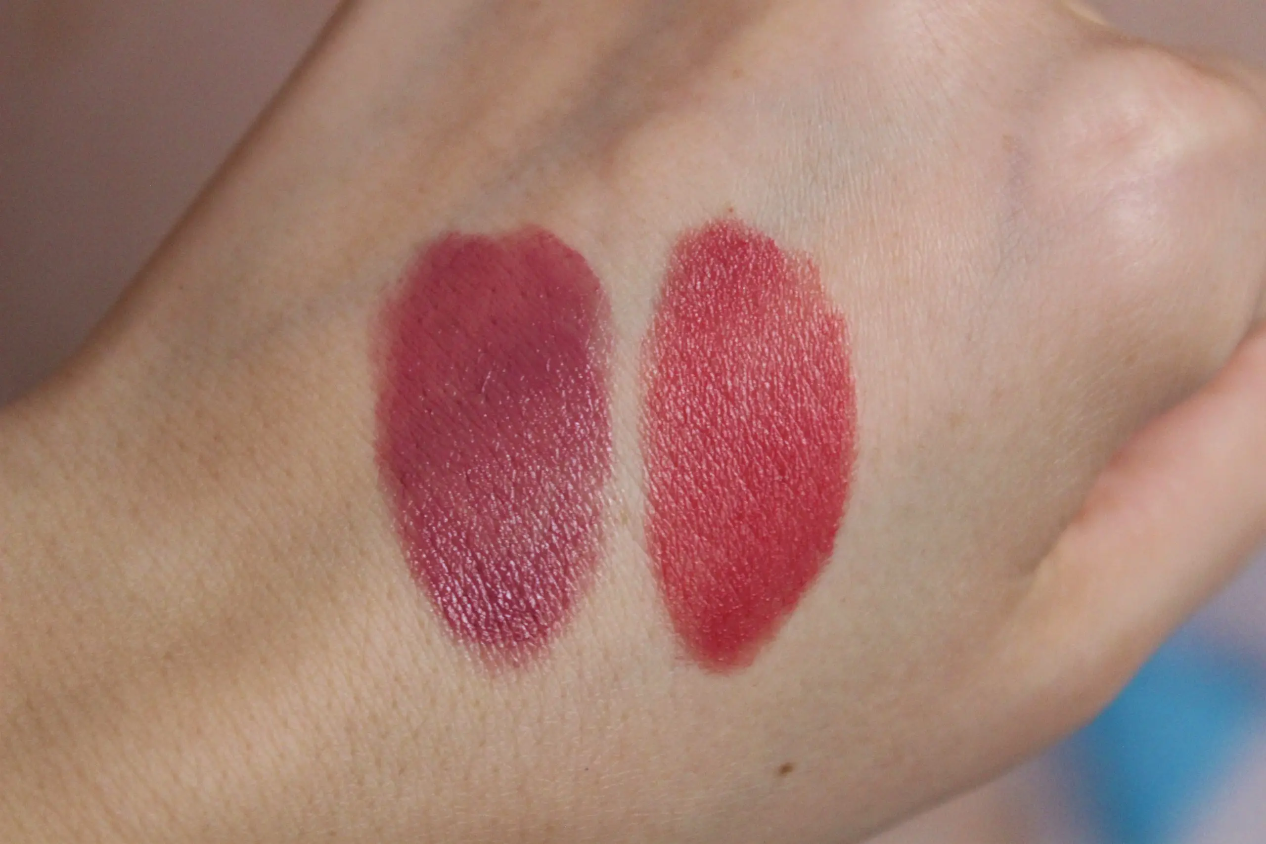 Compare cool and warm tones of rerd lipstick