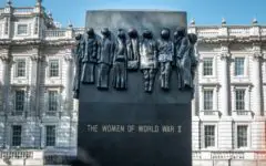 Memorial to the women fighters of WWII London