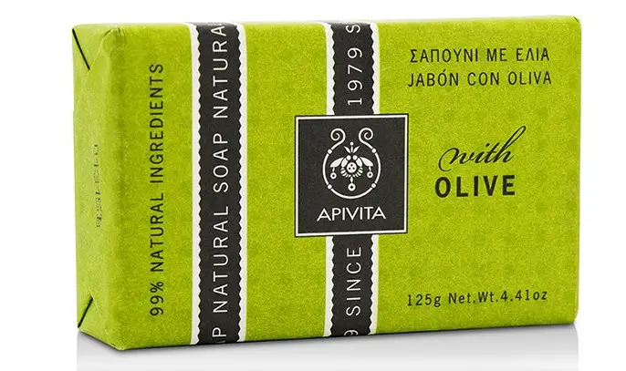 Bar of APIVITA Olive soap