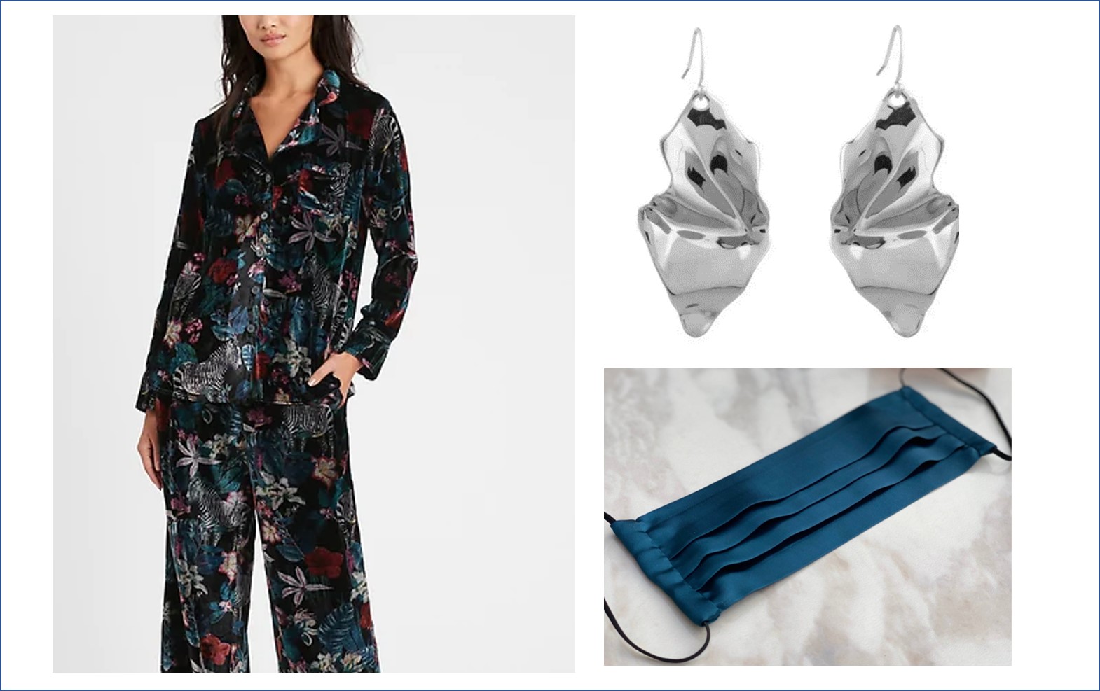 velvet pajamas from Banana Republic