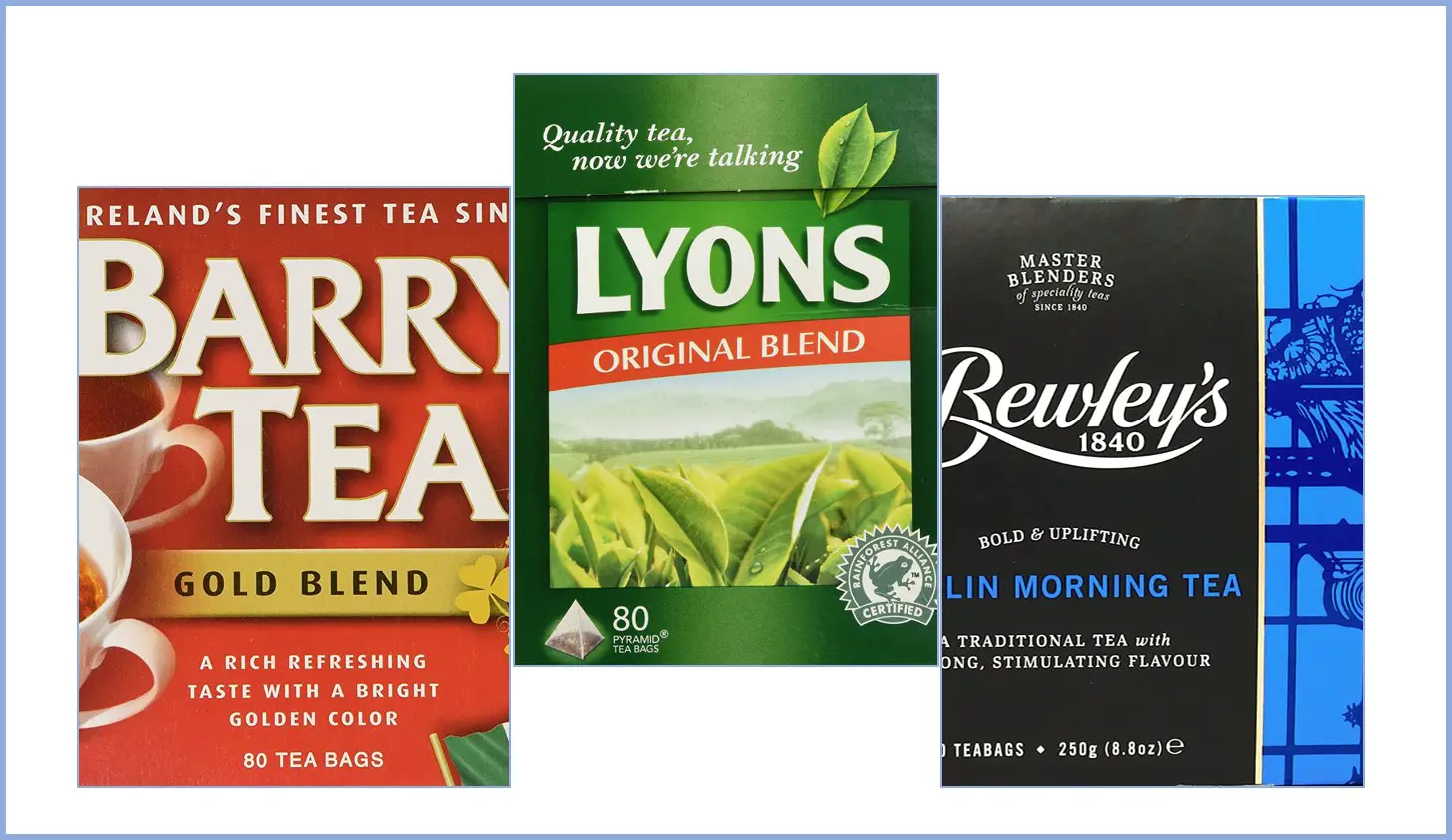 Barry's Lyons and Bewleys teas