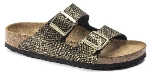 Birkenstocks Arizona in Python black