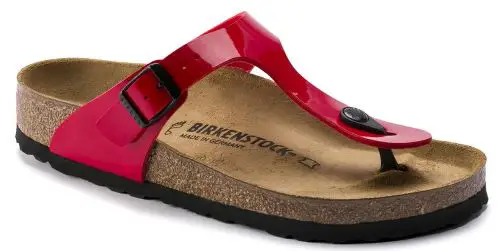 Birkenstock sandal in cherry red