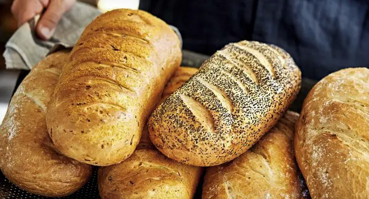 Greek country bread loaves