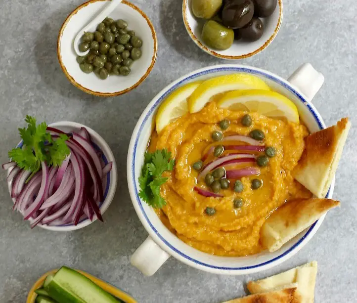 Greek fava spread salad