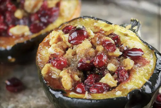 Vegetarian Thanksgiving stuffed squash