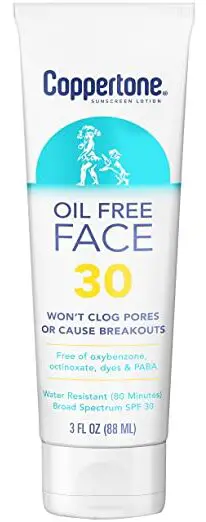 Coppertone oil free face 30 SPF