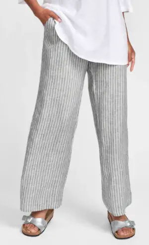 FLAX wide leg linen pants for Coastal Grandma look