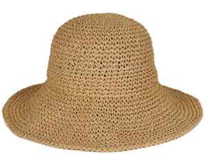 Floppy straw sun hat coastal grandma