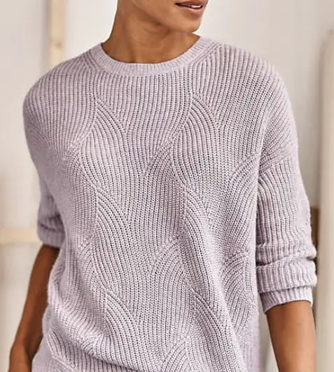 JJill lavender wave sweater Coastal Grandma