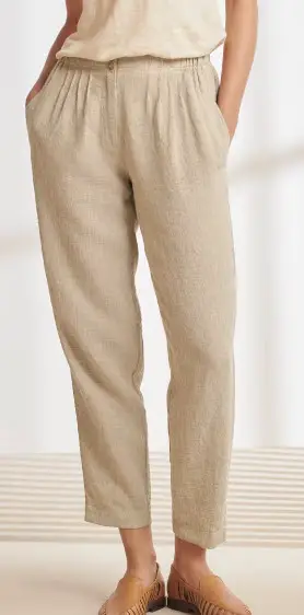Tapered linen pants from Poetry