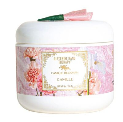 Jar of Camille Beckman's glycerin hand cream