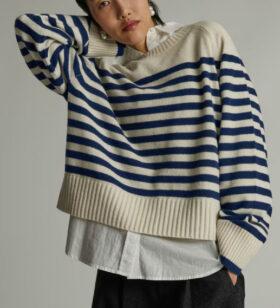 Striped cashmere sweater