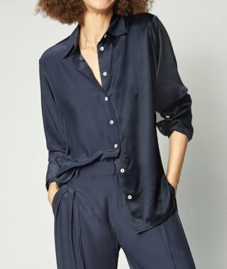 Oversized navy shirt