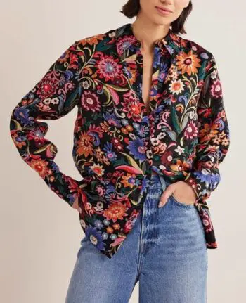 Spring florals and paisley shirt