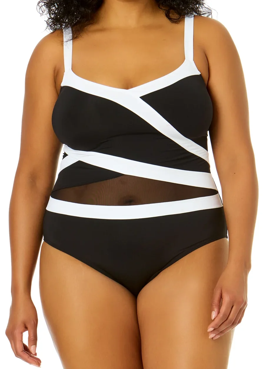 Mesh around Mesh swimsuit by Anne Cole