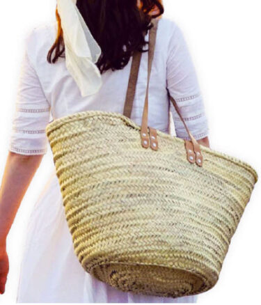 French straw basket