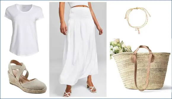 All white outfit for women over 60