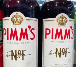 Two bottles of Pimm's No 1 Cup