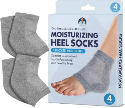 Toeless moisturizing socks for women over 60
