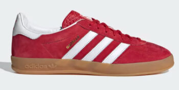 Adidas Gazelle shoes in red