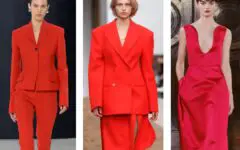 women in red clothing trend