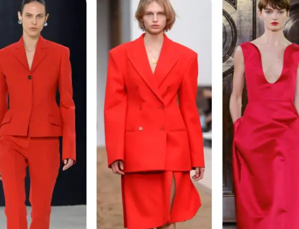 women in red clothing trend