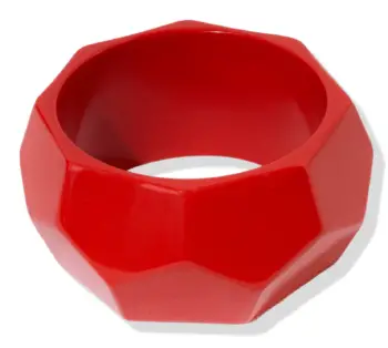 Red hex bangle