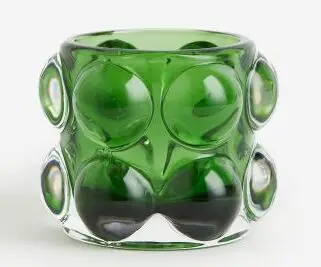 HM green bubble votive holder